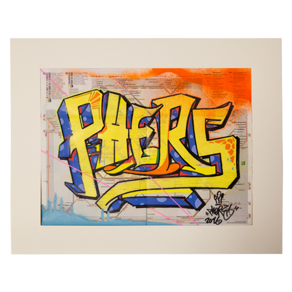 "Phers - Skizze II (Original & in Passepartout)" 40x50cm