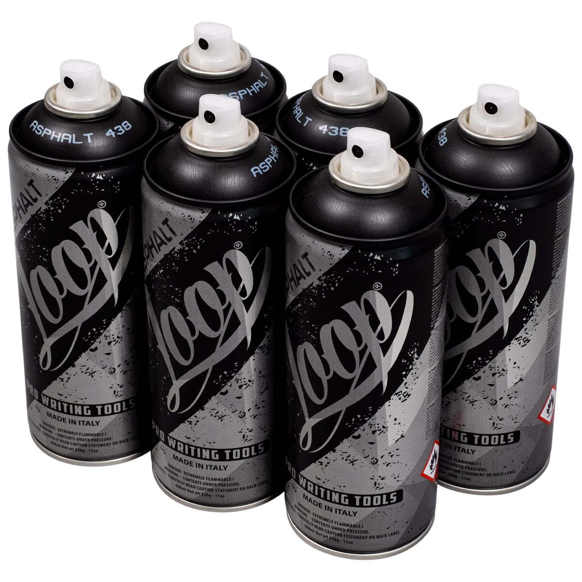 Loop "One Color Sixpack - Black Asphalt" (6x400ml)