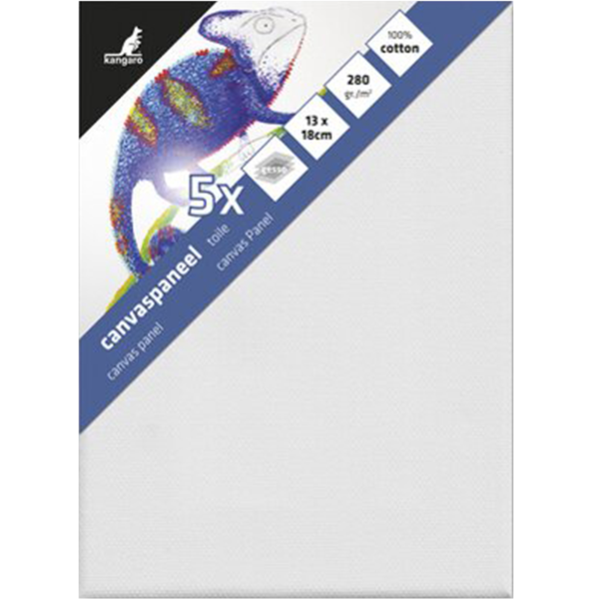 Kangaro "Canvas Panel 5er Set" Hochformat 280g/m² (42x30cm)