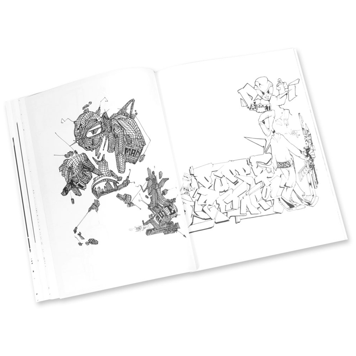Ausmalbuch "Graffiti Coloring Book #2 - Characters"