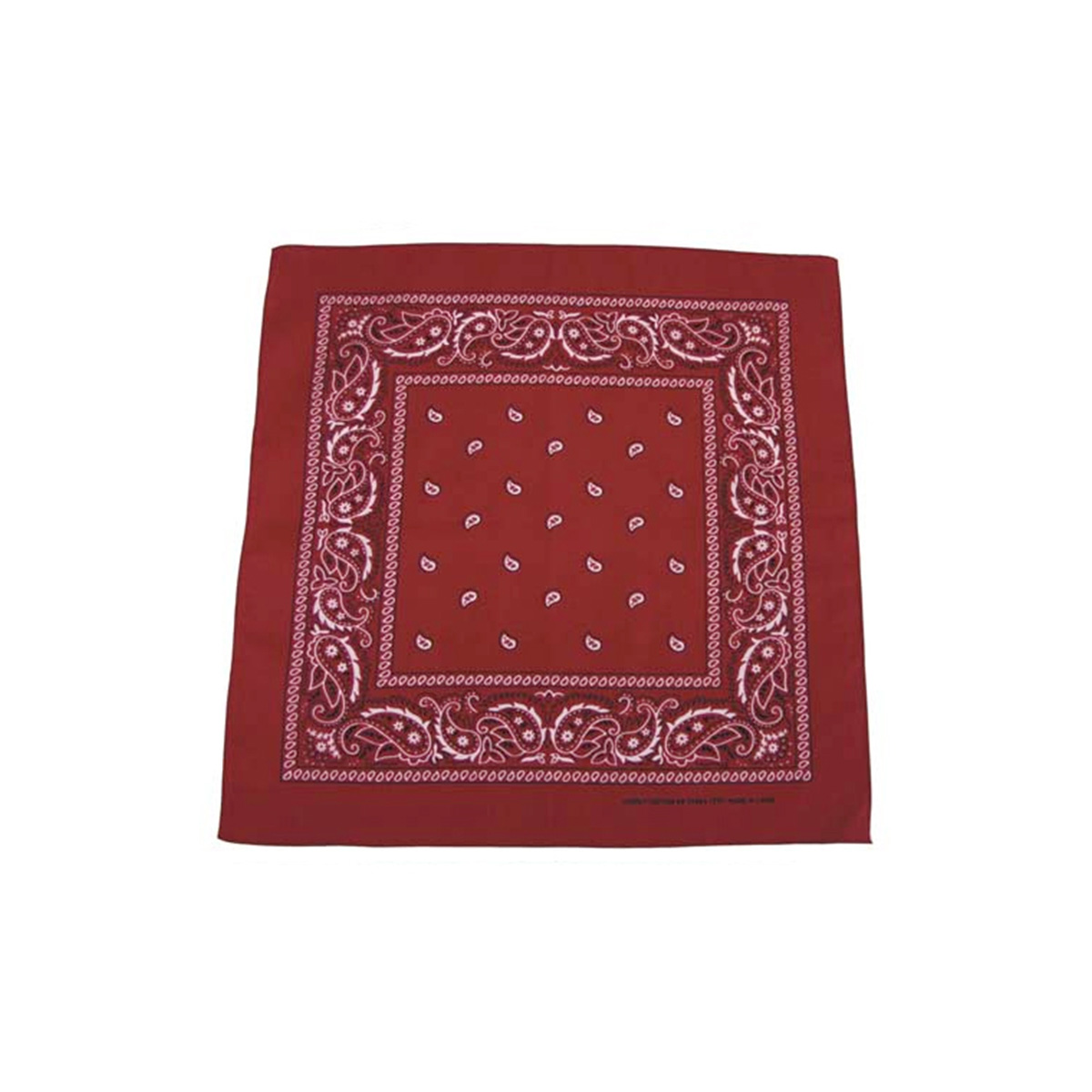 "Bandana" Burgundy / White