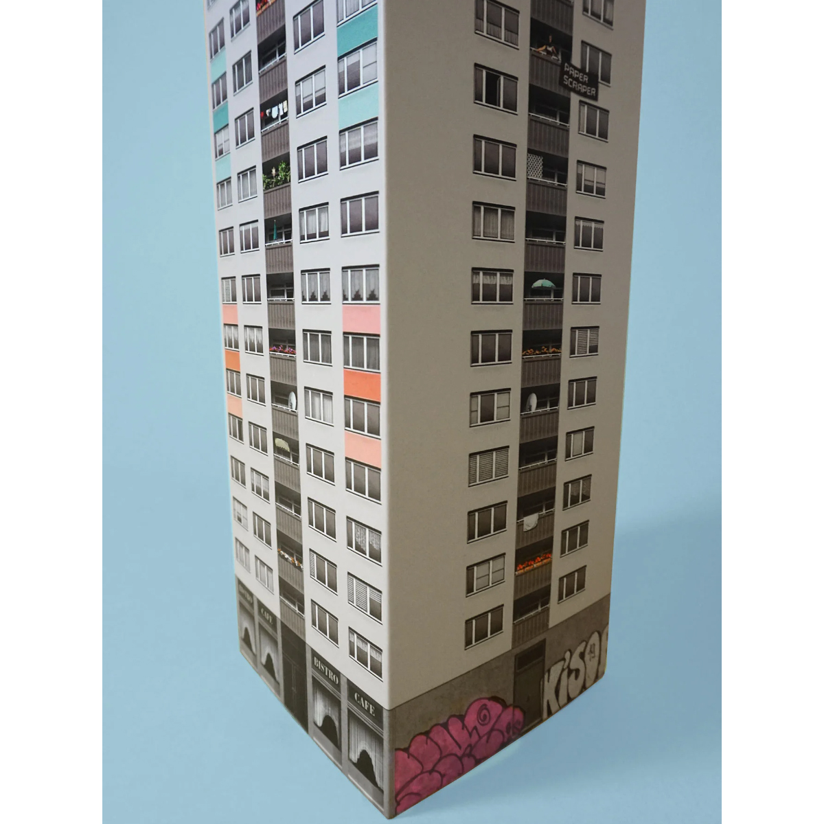 Notizblock "Paper Scraper Plattenbau Berlin" (2500 Zettel)