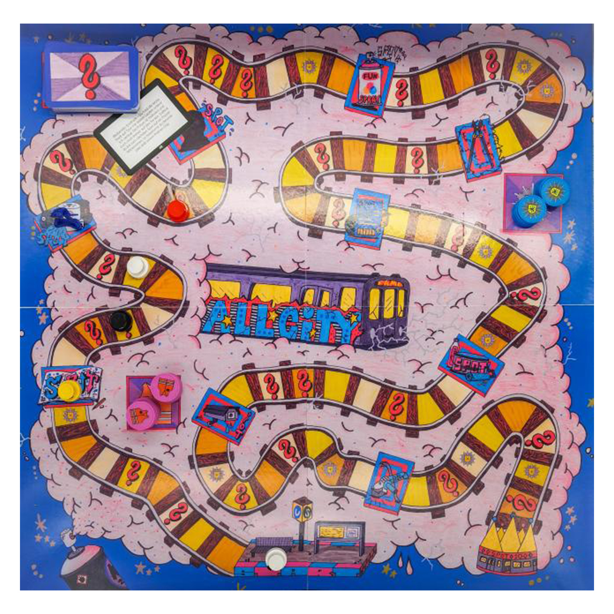Brettspiel "All City - Das Trainwriting Brettspiel" (58x58cm)