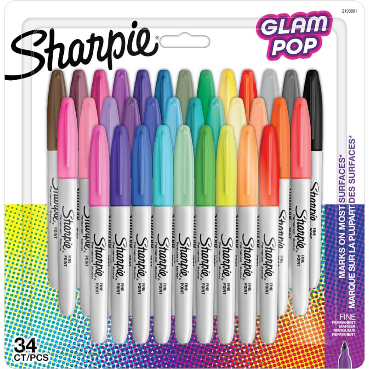 Sharpie "Fine Glam Pop" Marker 34er Set (1mm)