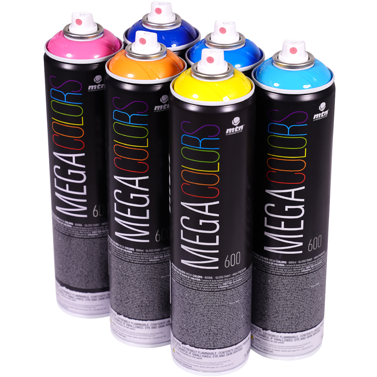 MTN "Mega Colors - Mix Color Set 10" (6x600ml)