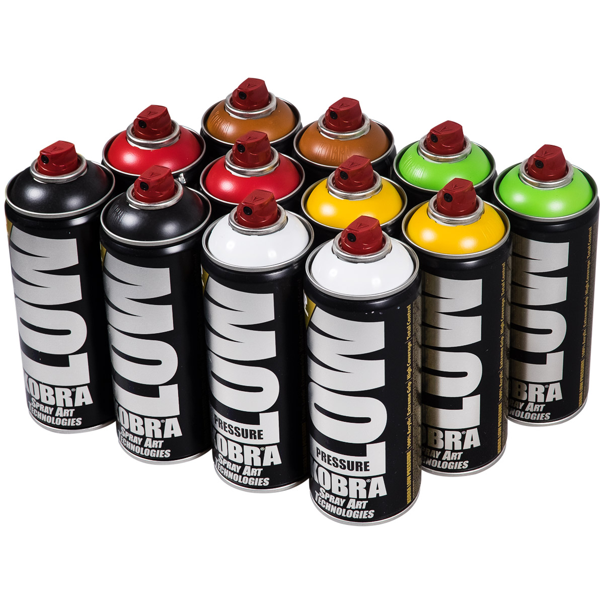 Kobra "Low 12er Paint Box - Transparent Tones" (12x400ml)