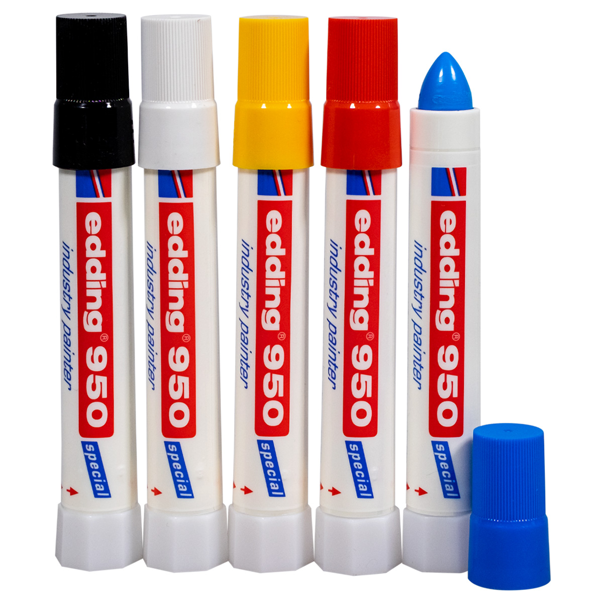 Edding "950 Industry Marker 5er Set" (10mm)