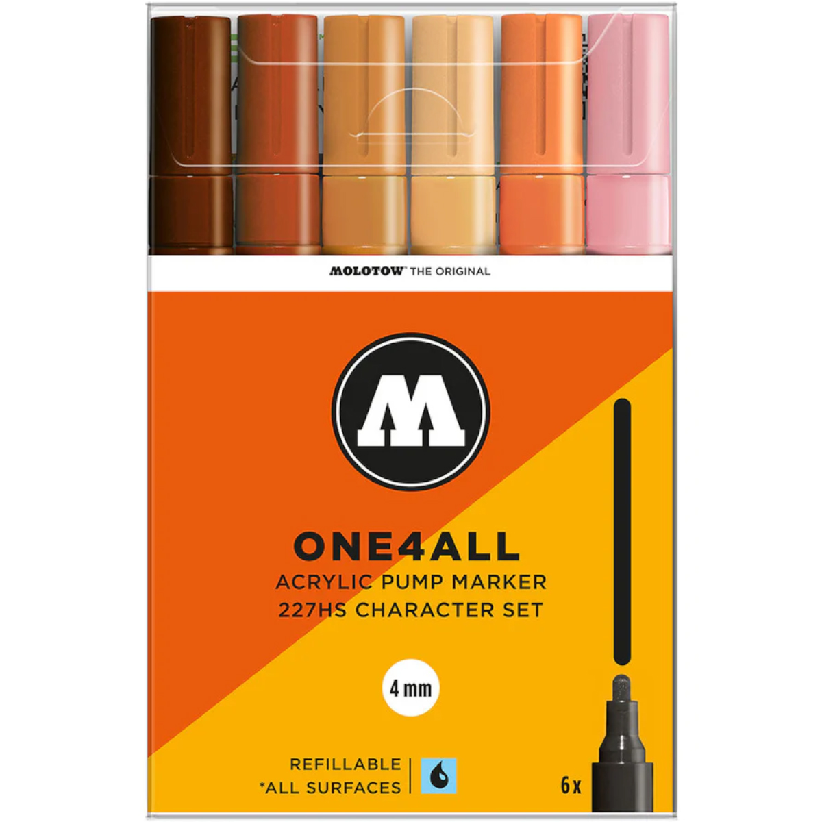 Molotow "227HS" One4all 6er Marker Set (4mm) - Character