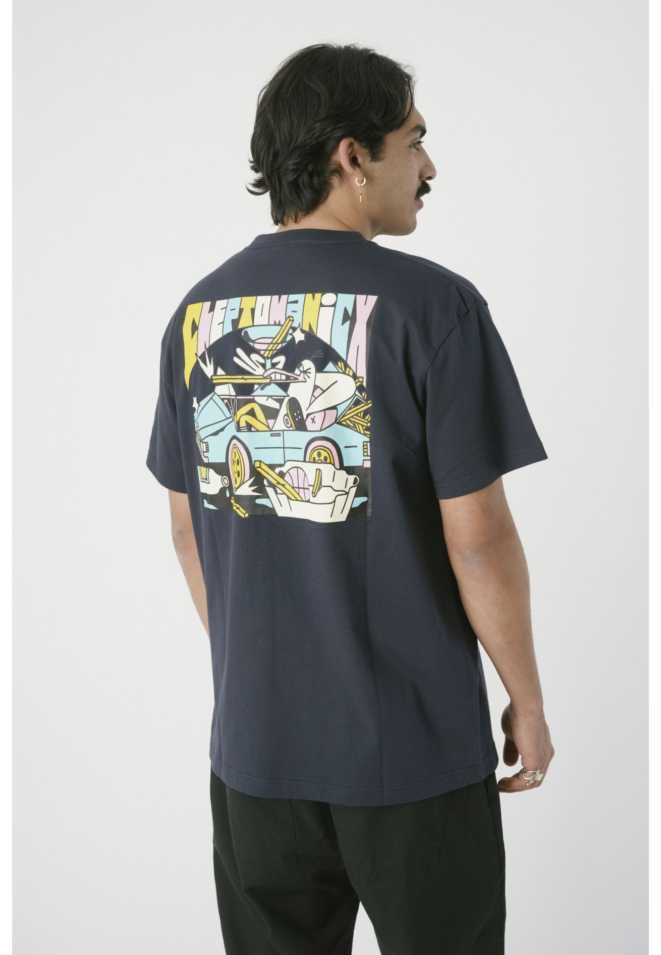 Cleptomanicx_T_Shirt_Boss_Gull_01 Cleptomanicx Boxy T-Shirt "Boss Gull" Sky Captain