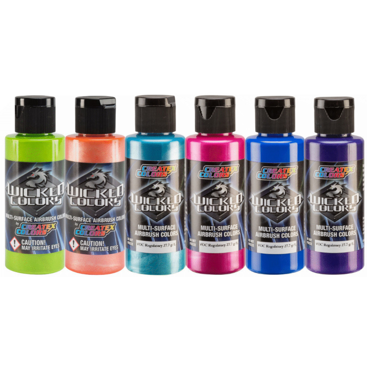 Createx "Wicked Colors - W134-02 Electric Tropics 6er Set" (6x60ml)