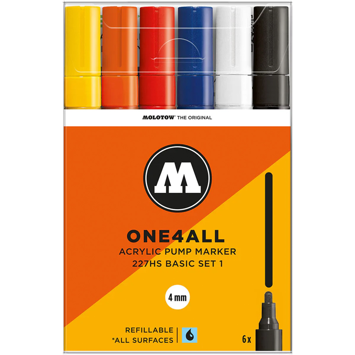 Molotow "227HS" One4all 6er Marker Set (4mm) - Basic 1