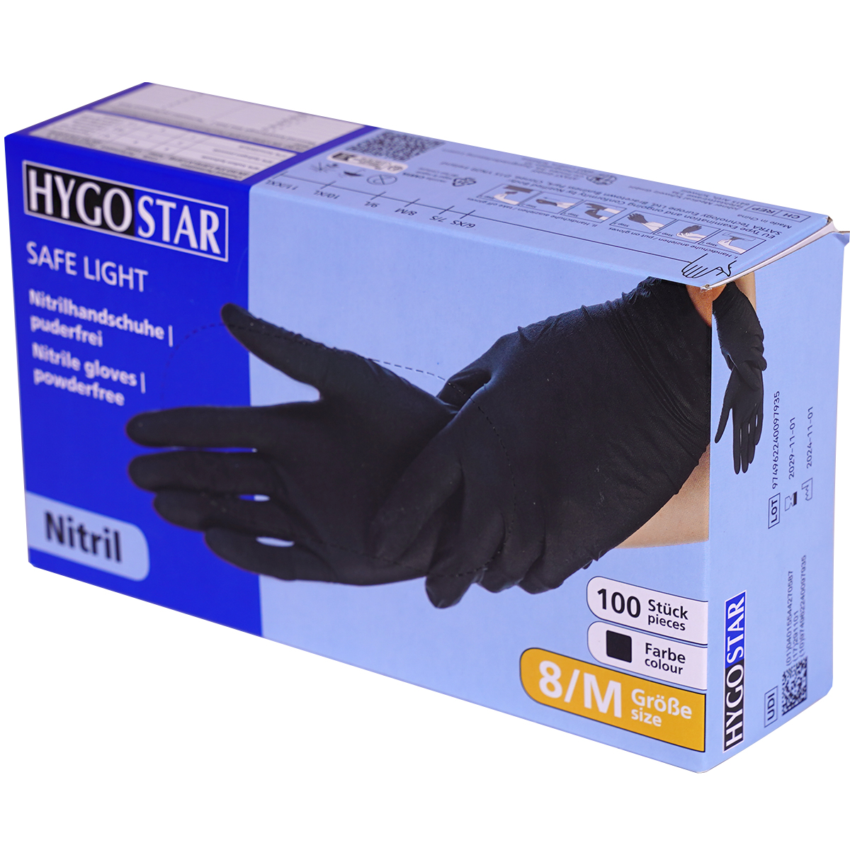 Hygostar Handschuhe "Nitril Dark" Black (100er Pack)