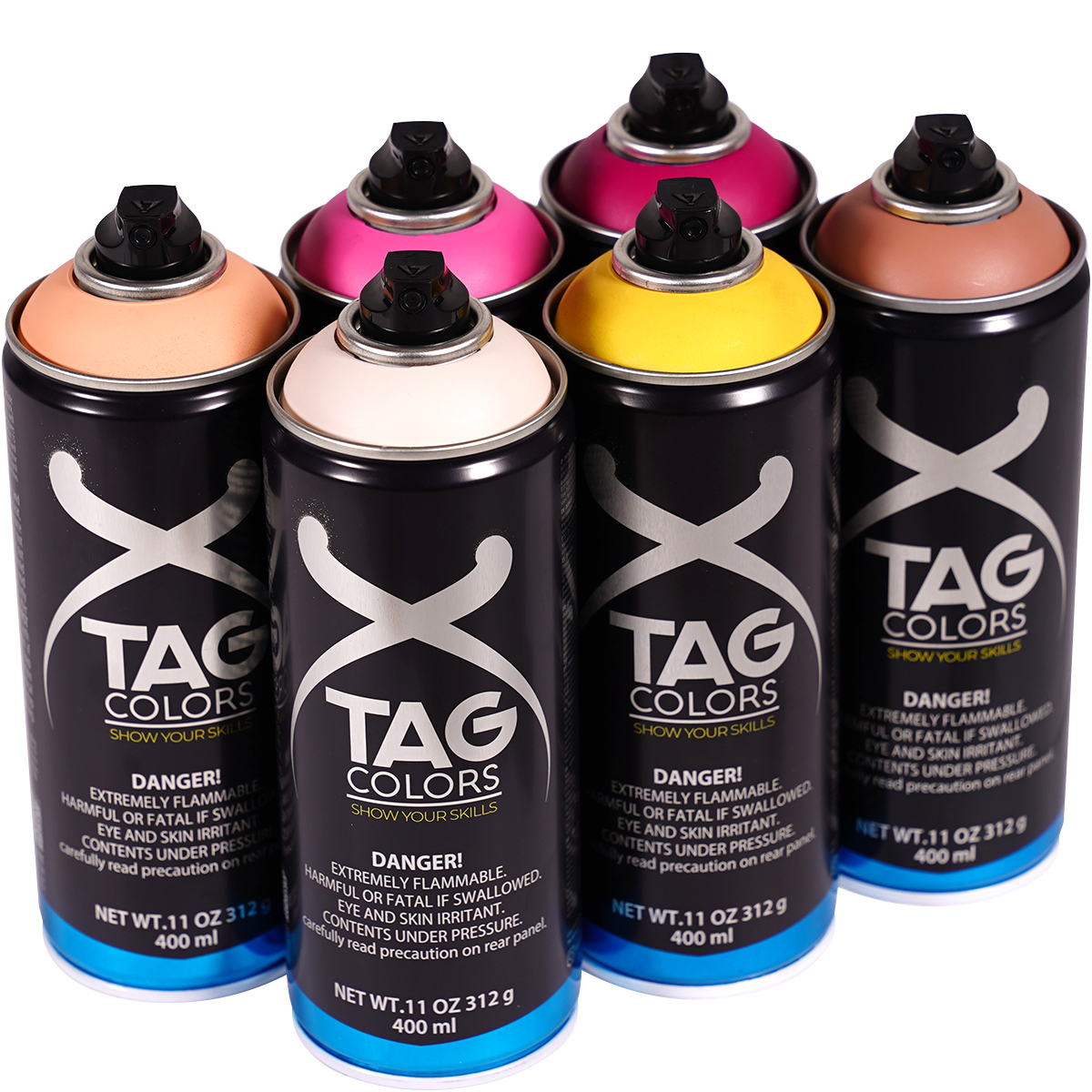 TAG Colors "Show Your Skills - Candy Light Sixpack" (6x400ml)