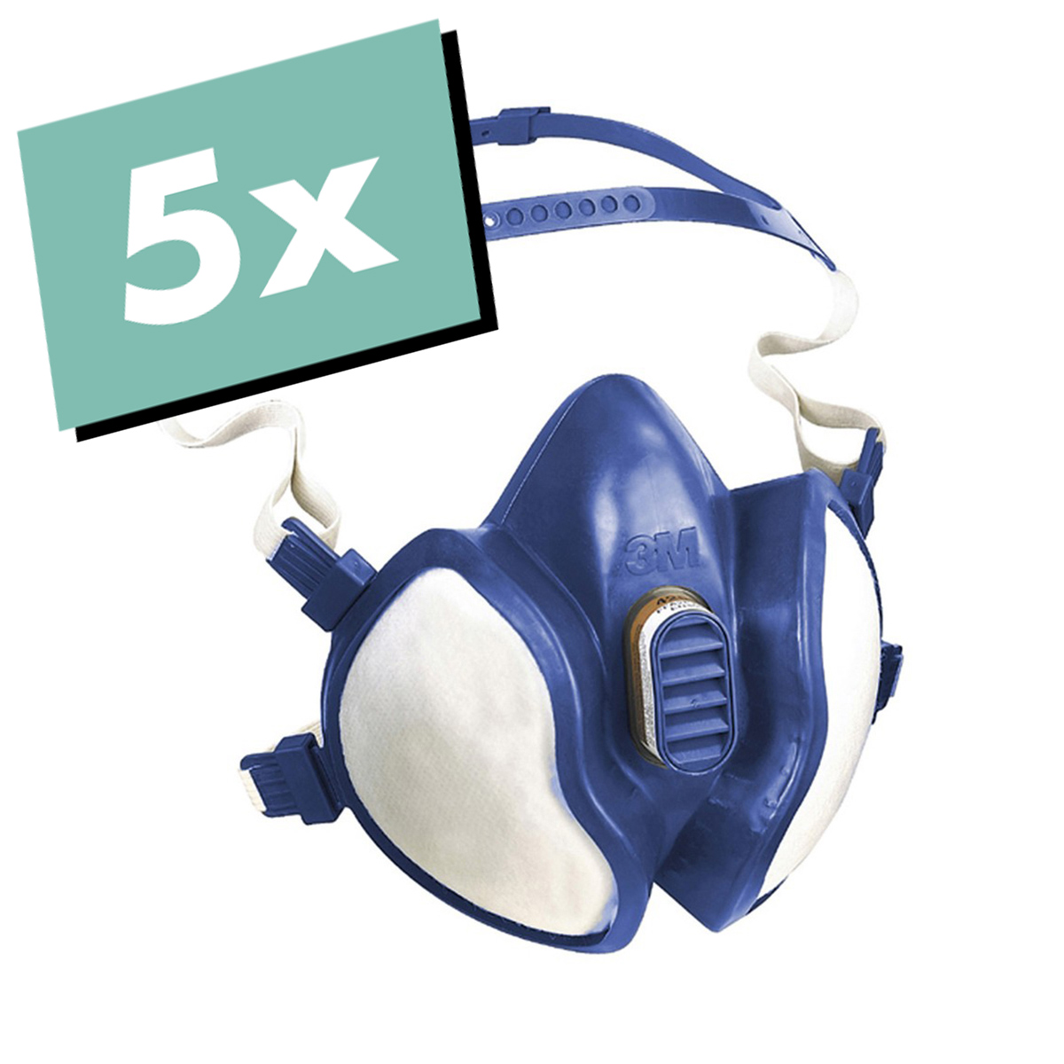 3M Atemschutzmaske "4251 (A1P2D)" 5er Set