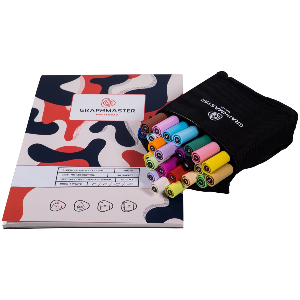 Graphmaster "Marker Pad inkl. Twin 24er Set"