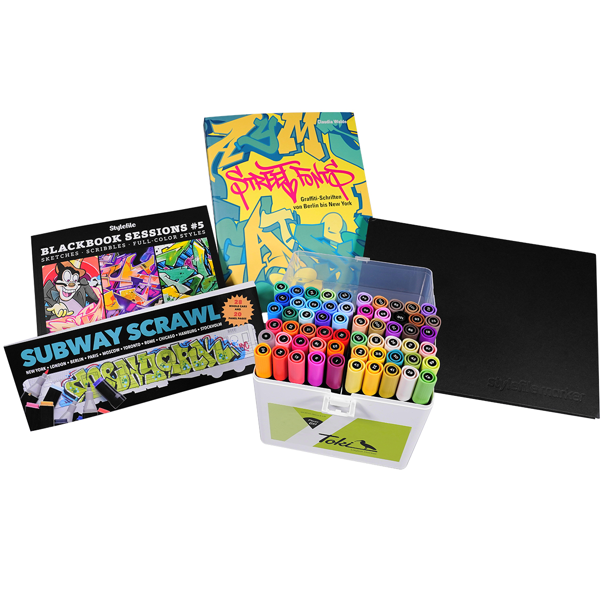 Toki Starter Set "Twin 60er Main A, 2 Bücher, 1 Ausmalbuch inkl. A4 Blackbook" #2