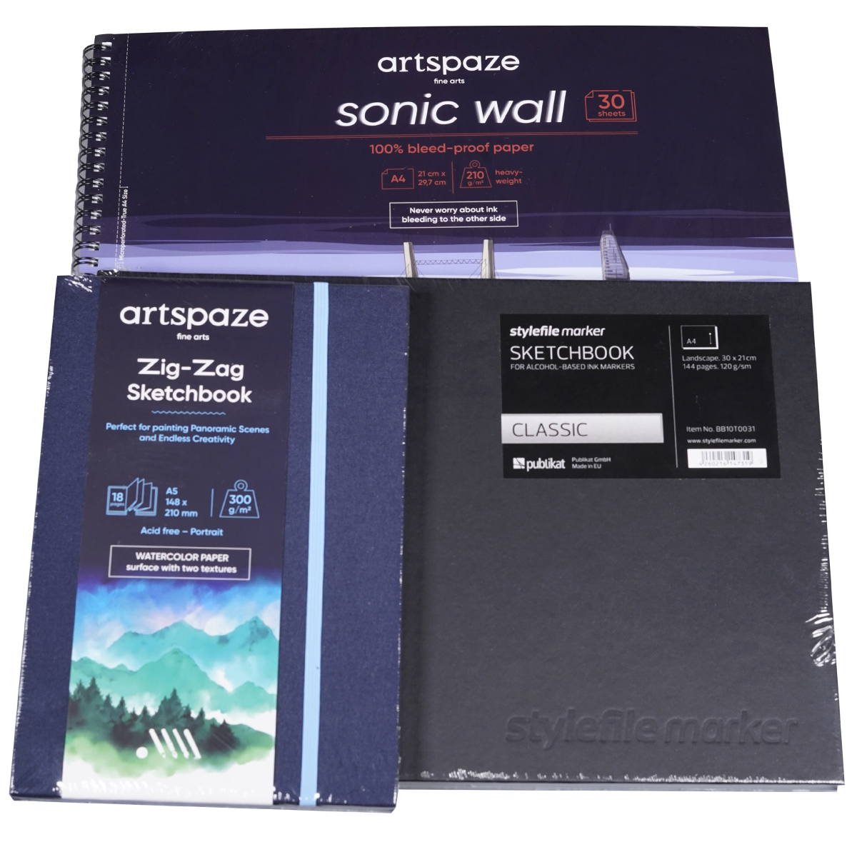 Artspaze - Stylefile "Blackbook Little Paper Set" (3 Teile)