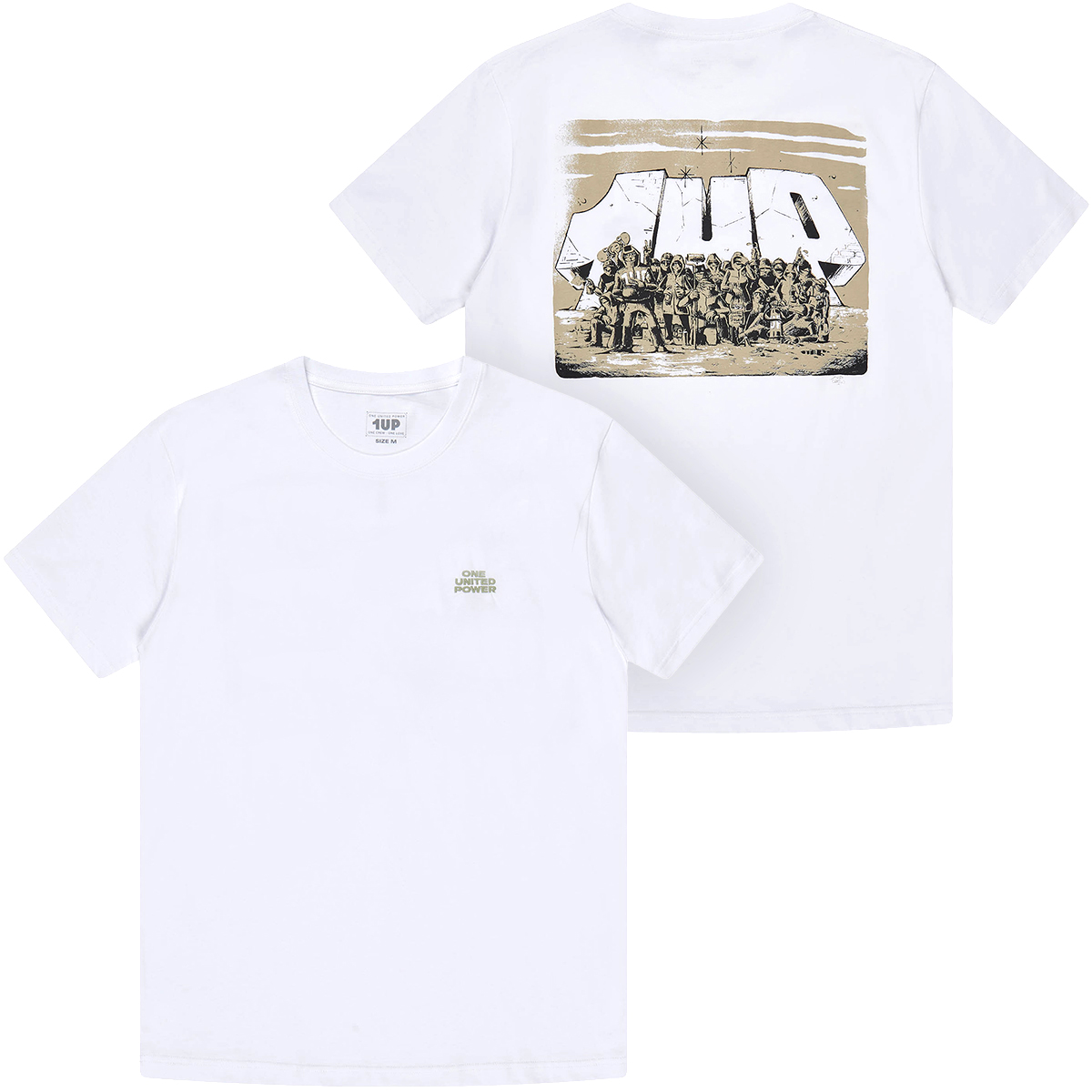 1UP T-Shirt "Gang" White