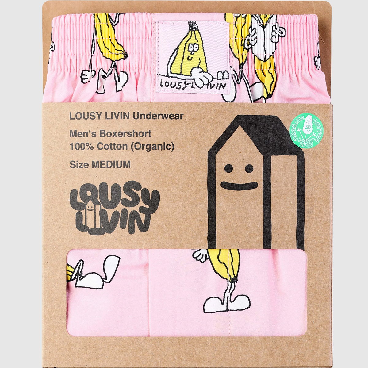 Lousy Livin Boxershorts "Pink Banana" Blossom