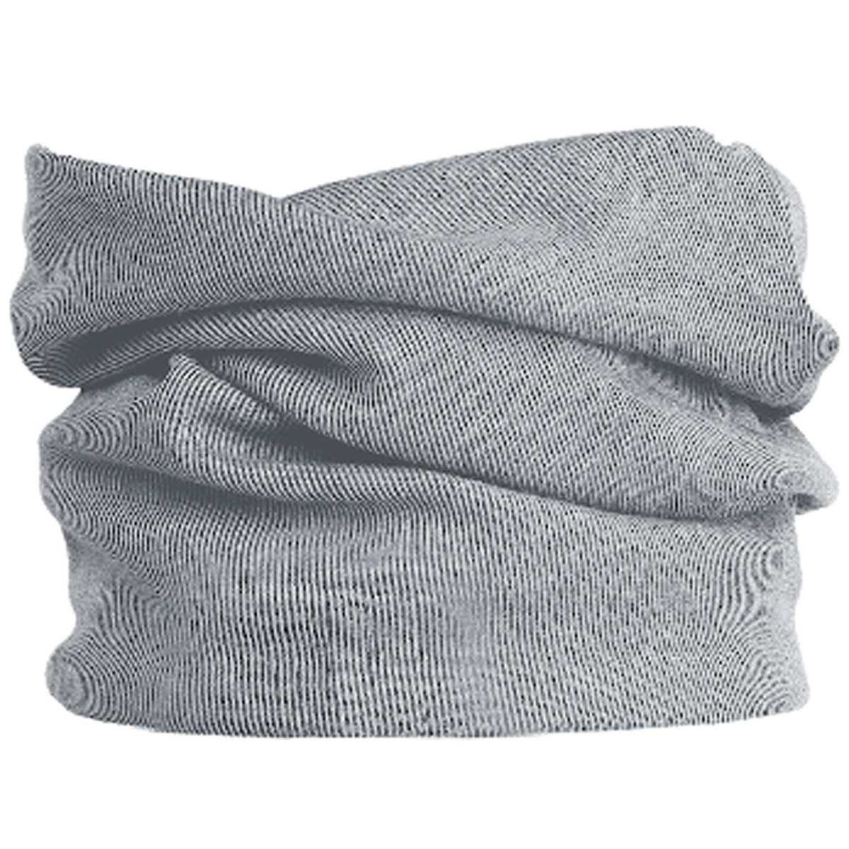 MasterDis "Rib 2in1 Beanie Schlauchtuch" Heather Grey