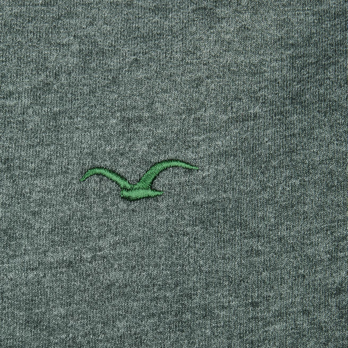 Cleptomanicx Hooded "Ligull" Heather Scarab Green