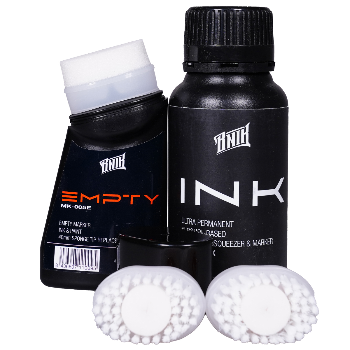BNIK "Mop Marker Empty, Refill & Tips Set" (4 Teile)