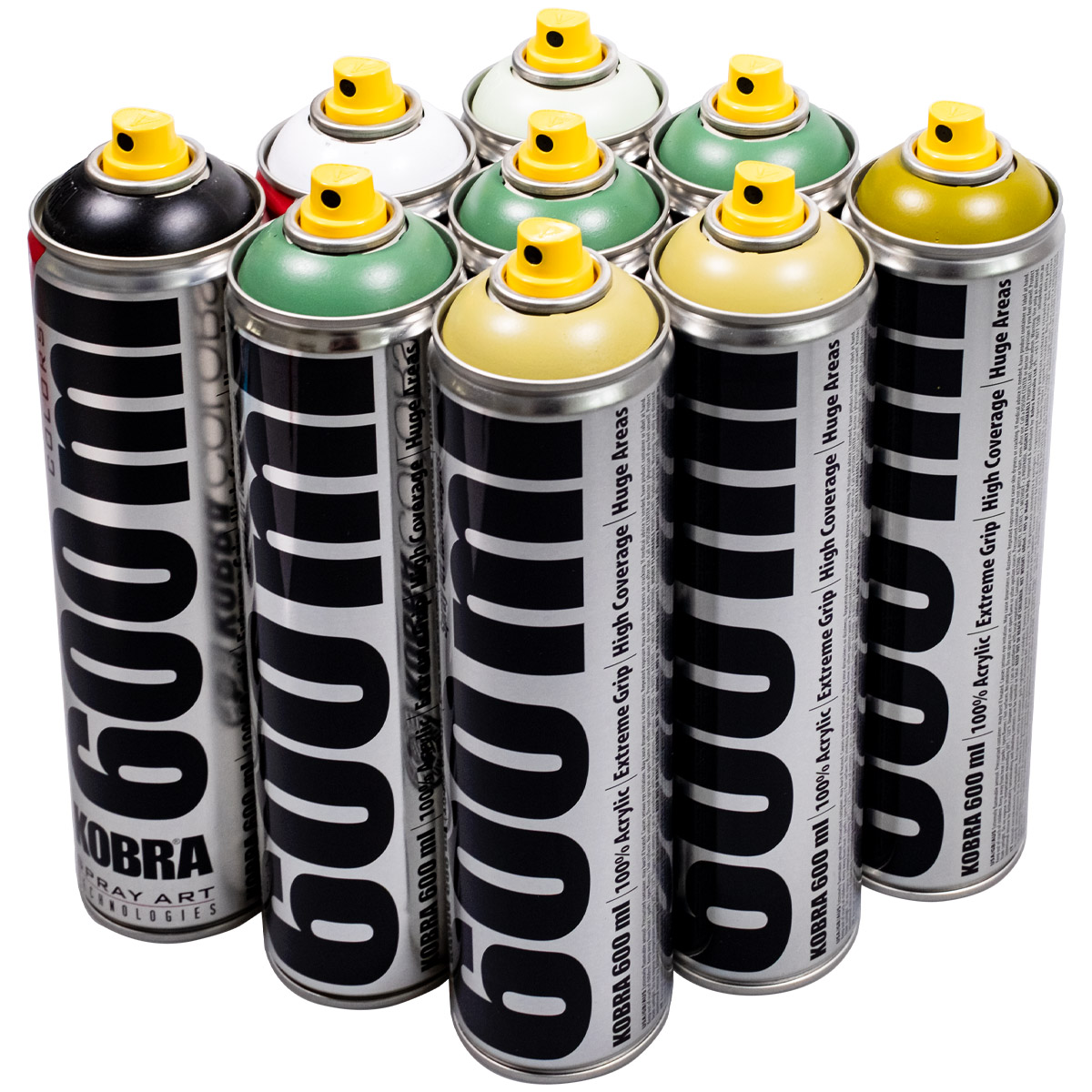 Kobra "Big Paint 9er Set - Earth Tones" (9x600ml)