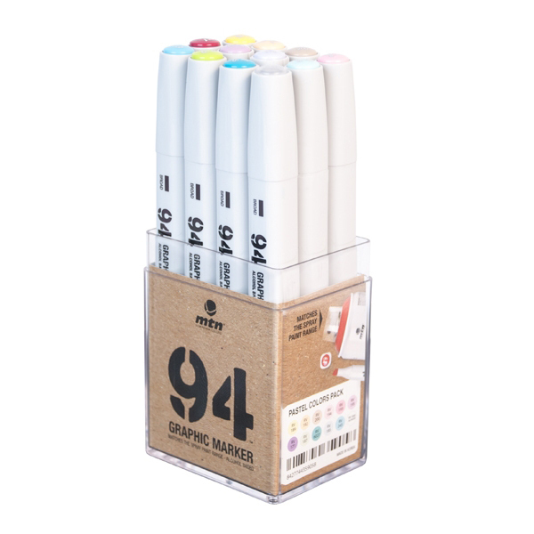 MTN "94 Graphic Marker 12er Set - Pastell"