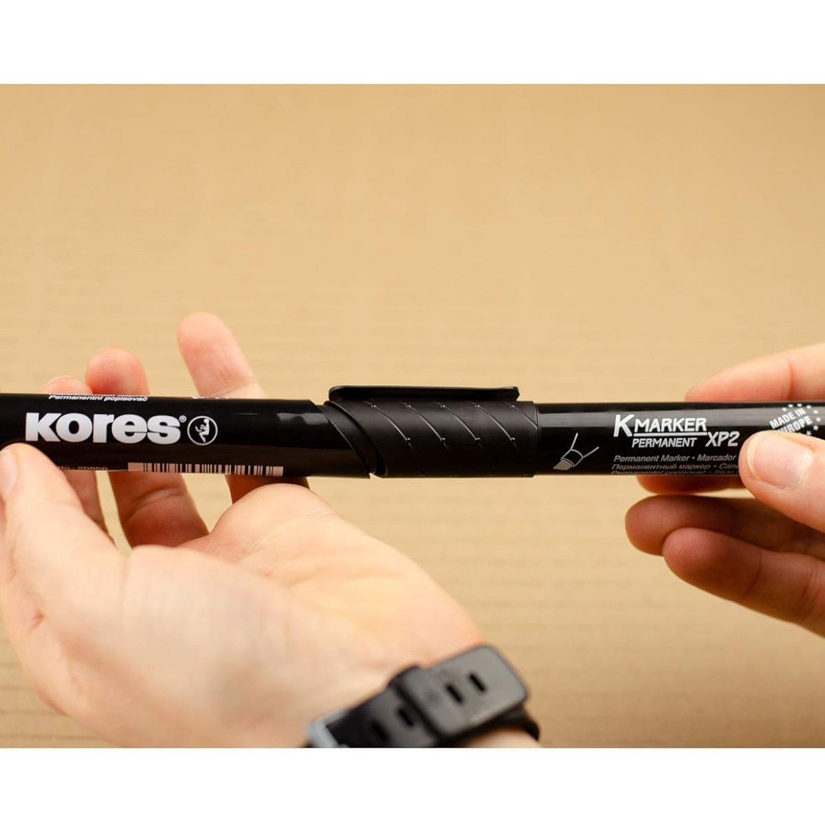 Kores "K-Marker Chisel" (3-5mm) Schwarz