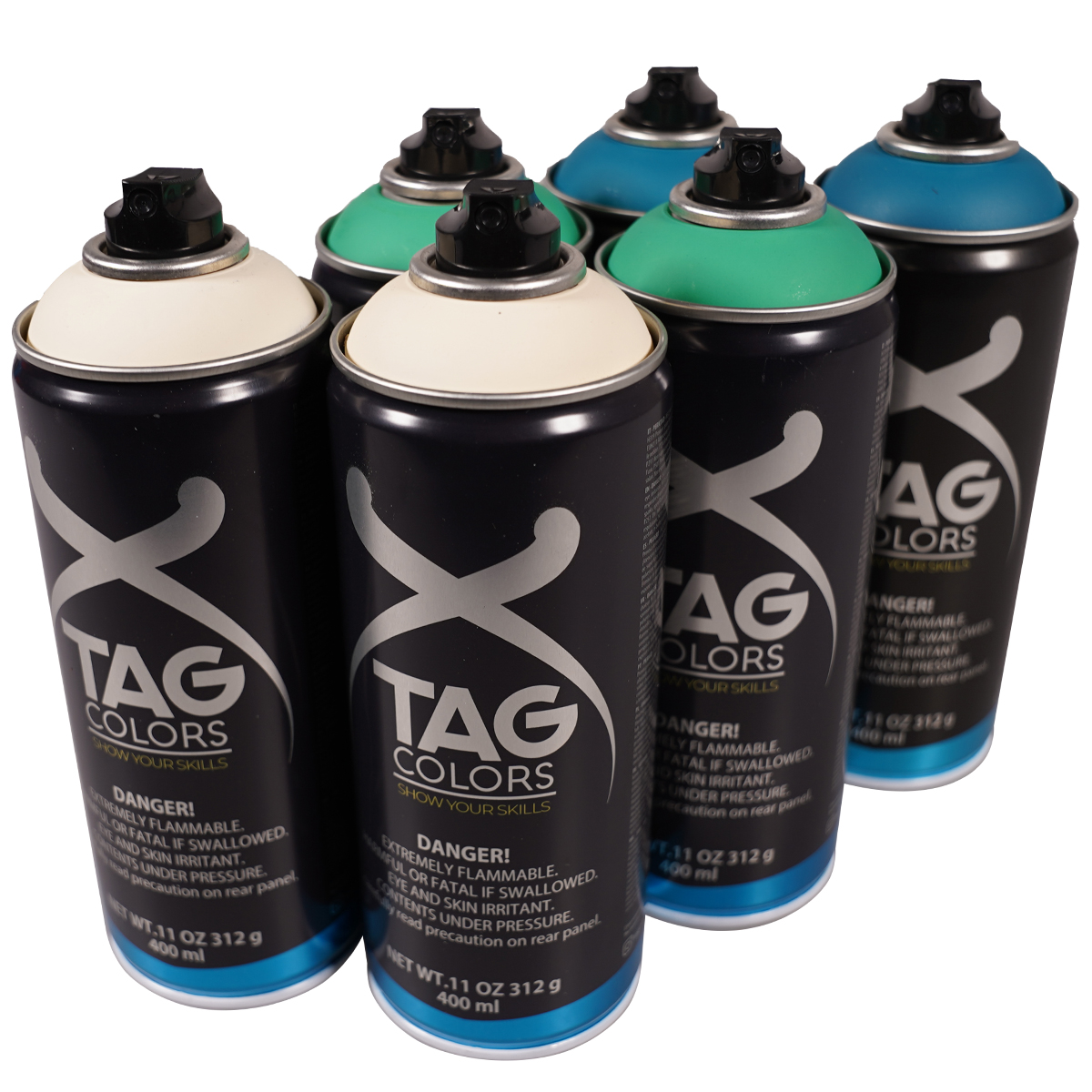 TAG Colors "Show Your Skills - Cold Bright Sixpack" (6x400ml)