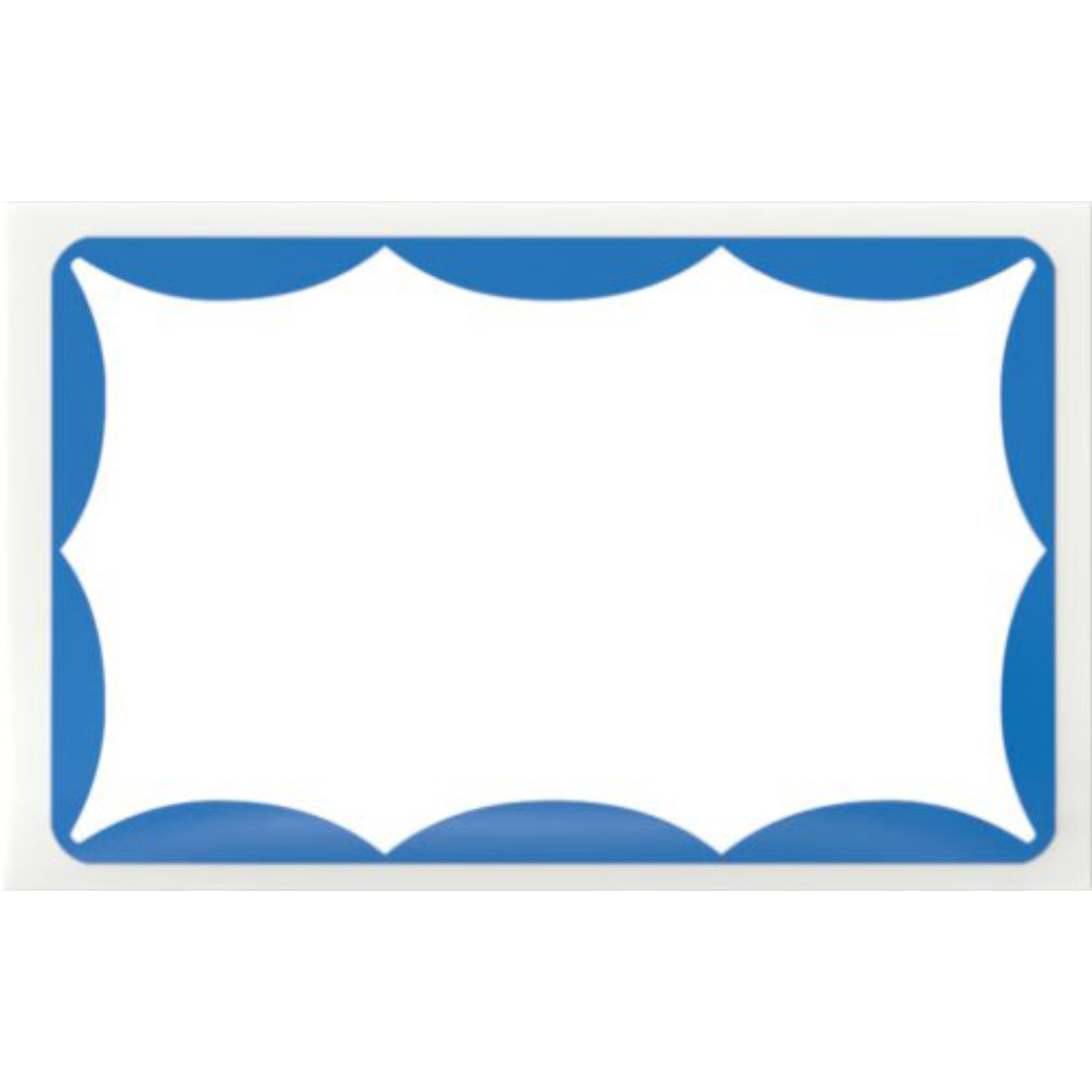 Mr. Eggshell Sticker "Wavy" 50 Stk. (6x10cm)  Blue