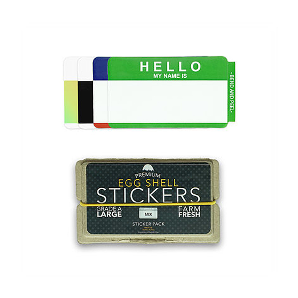 Eggshell Sticker "Hello My Name Is - Mixed" 80 Stk.