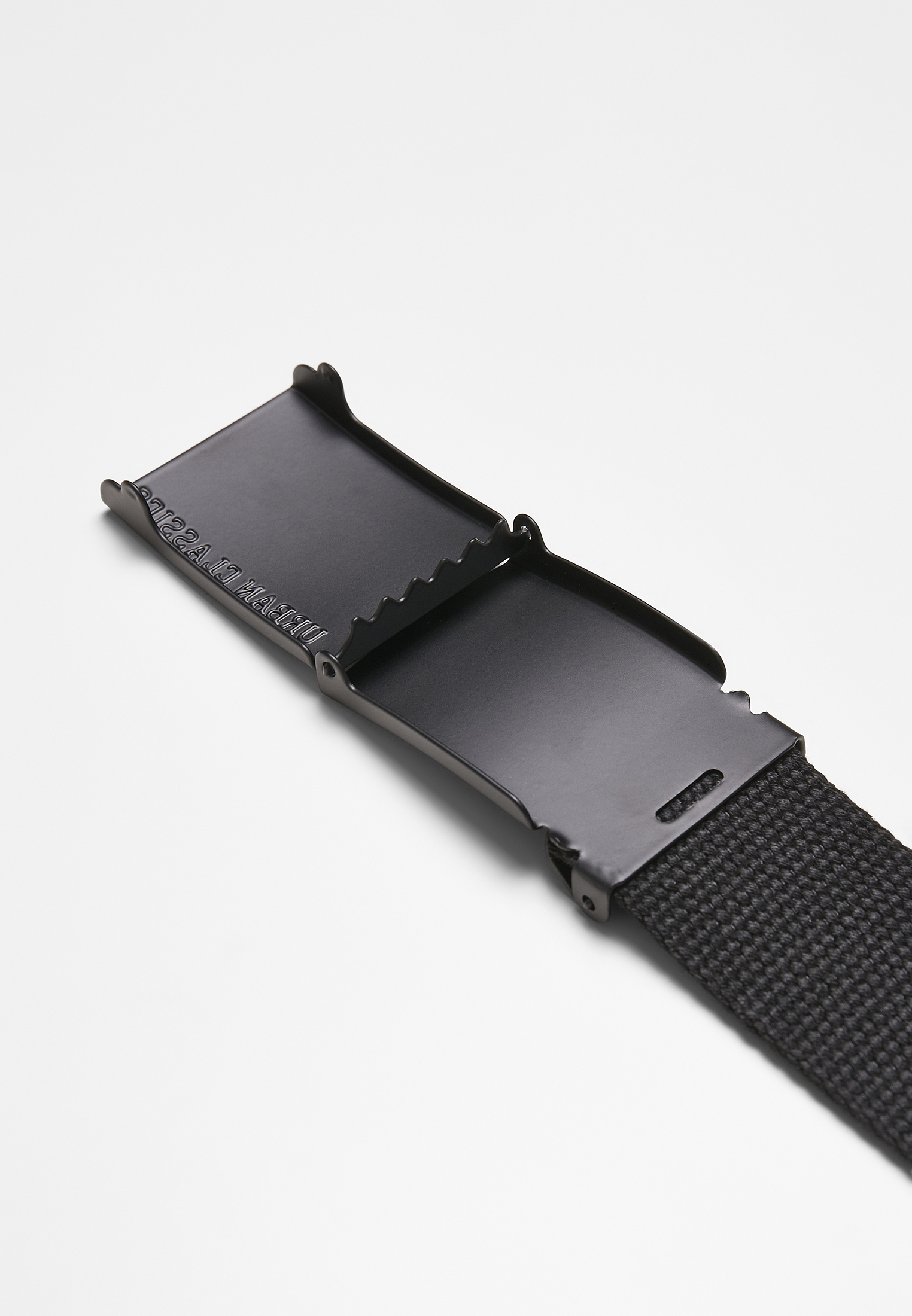 Urban Classics "Coloured Buckle Canvas Belt" (115cm) Black