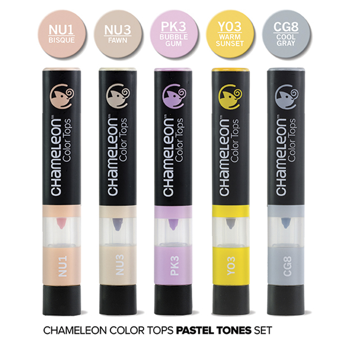 Chameleon "5 Color Tops - Pastel Tones"