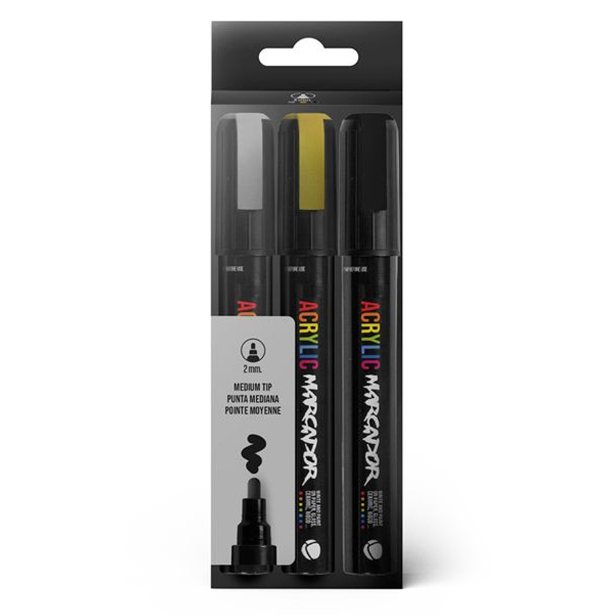 MTN "Marcador" Acryl Marker (2mm) 3-er Set 1