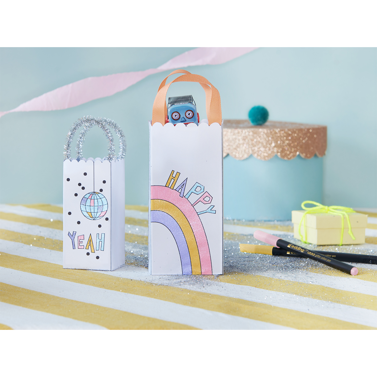 Edding "1200" Glitter Marker Black (1-3mm)