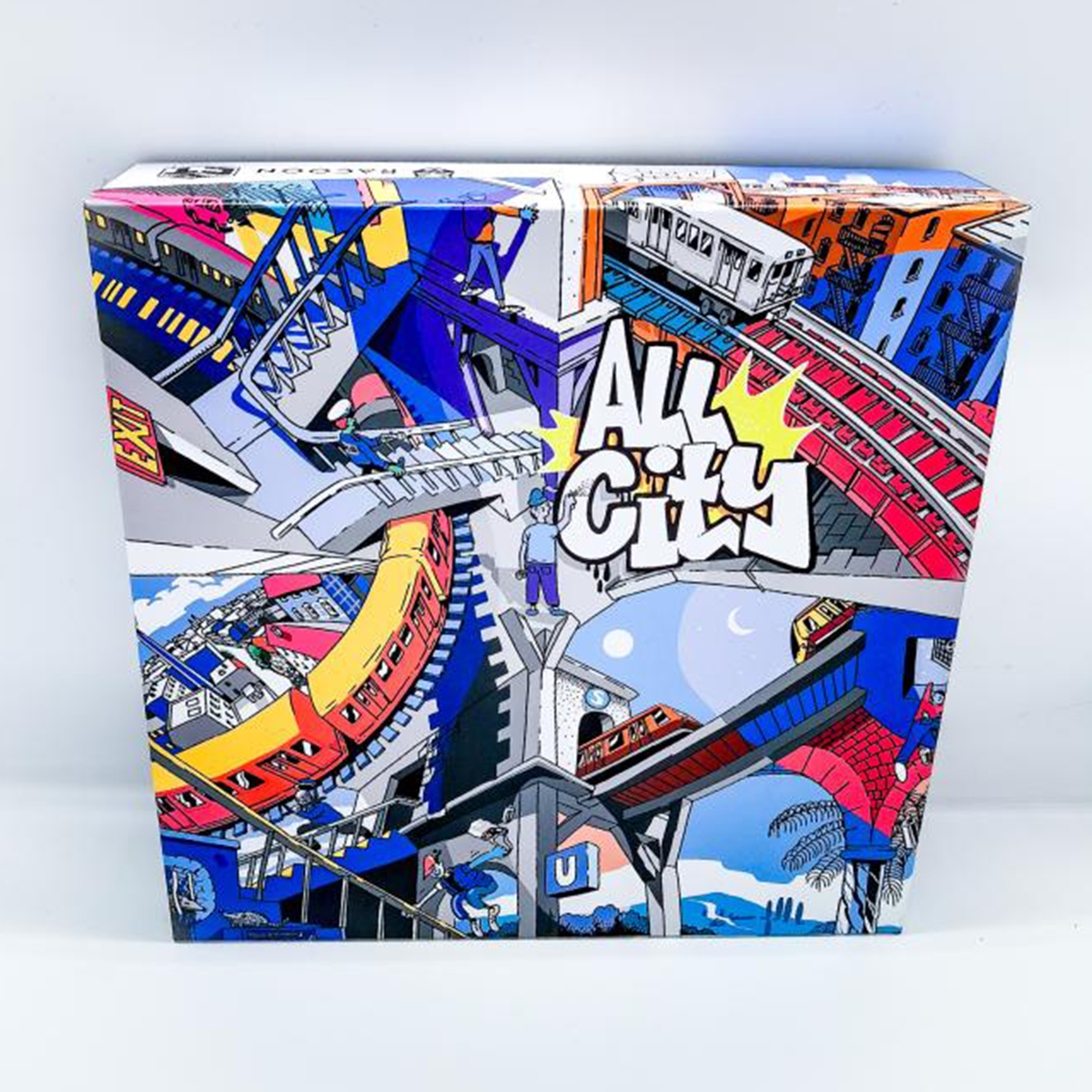 Brettspiel "All City - Das Trainwriting Brettspiel" (58x58cm)