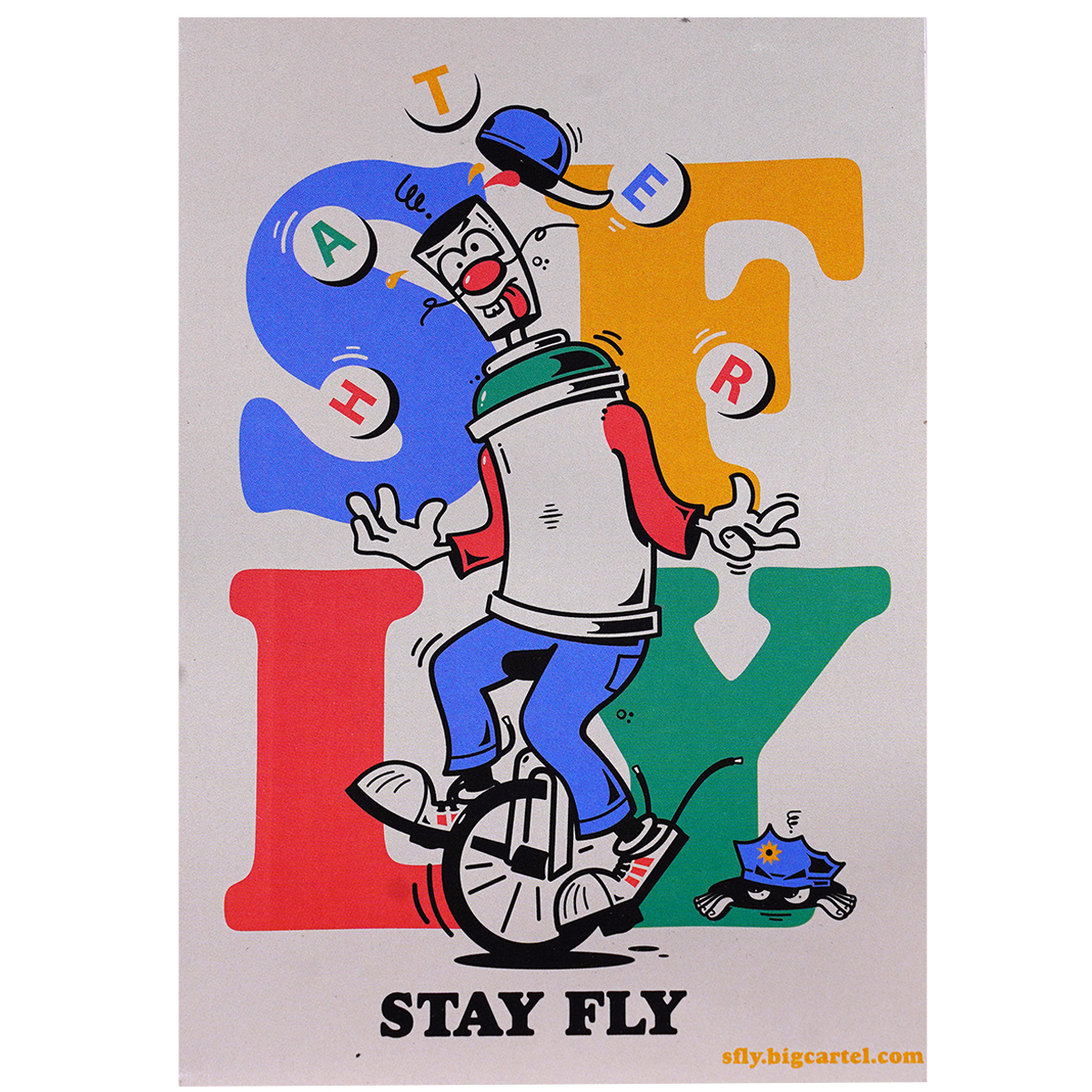 Super Deal "Stay Fly Hater" S-Fly Sticker (10,5x15cm)
