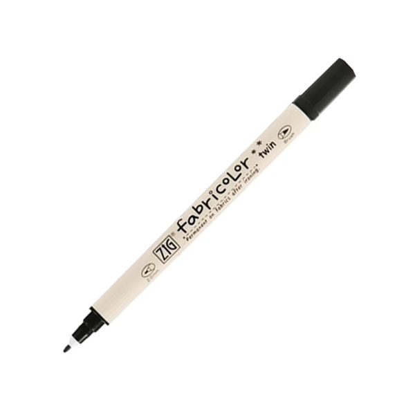 ZIG "Fabricolor Twin" Marker (2mm) - Black