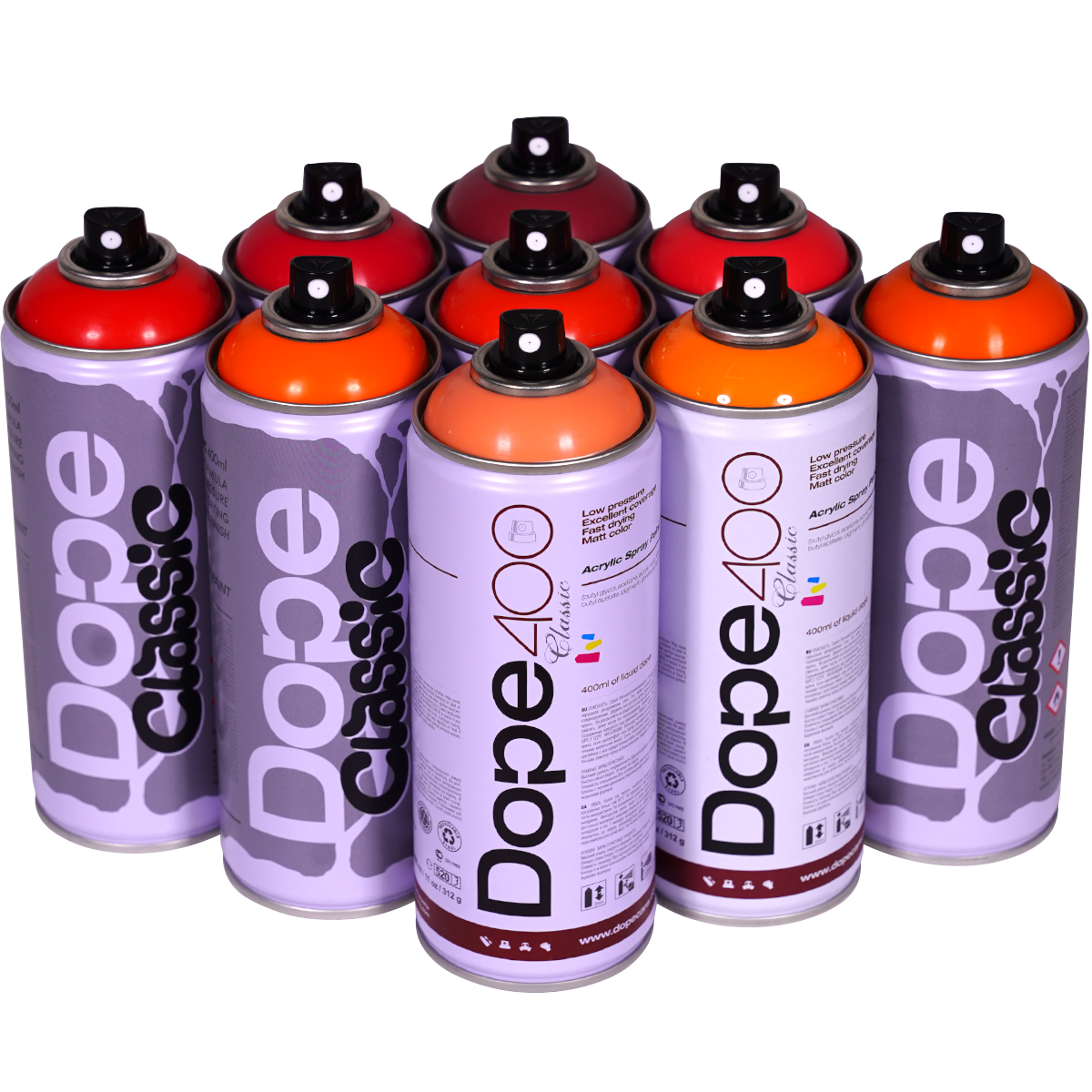 Dope "Classic Paint 9er Paint Box Bloody Mary" (9x400ml)