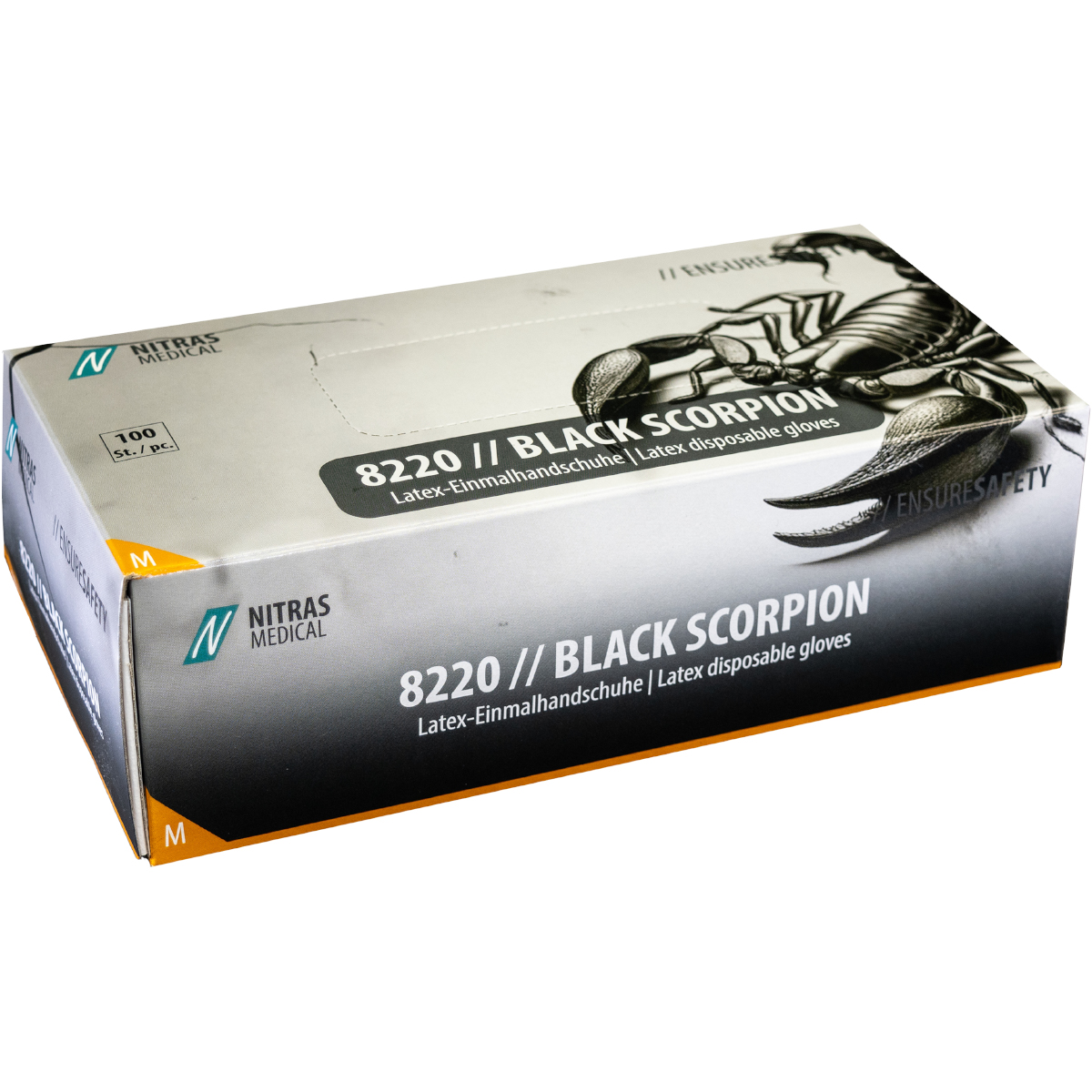 Nitras Handschuhe "8220 Black Scorpion" Black (100er Pack)
