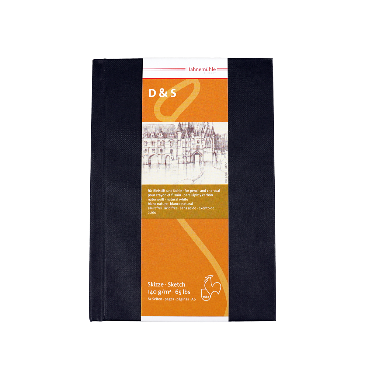 Hahnemühle Skizzenbuch"D&S" - A6 Schwarz 140g/ qm