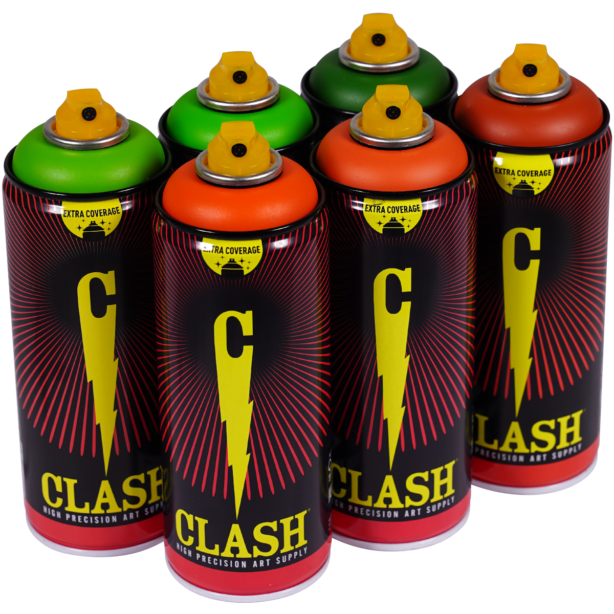 Clash "Paint Multi Color Sixpack Bunny Food Tones" (6x400ml)
