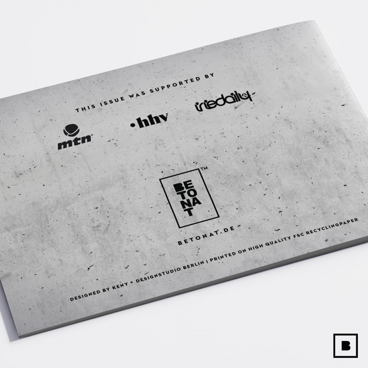 Betonat "Concrete Canvas Sketchbook - Berlin Edition" A5