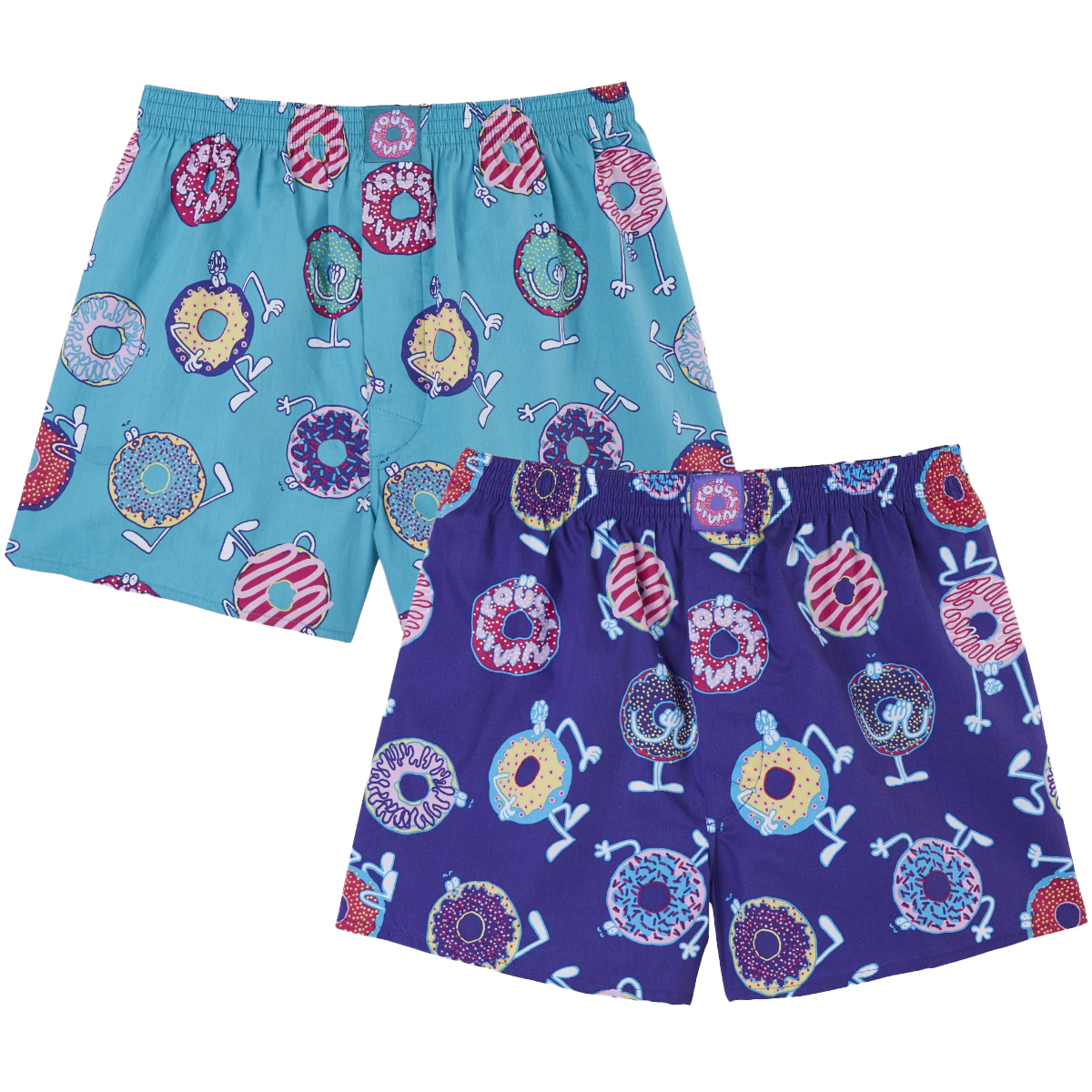 Lousy Livin Boxershorts "Donut 2er Pack" Jade/Liberty