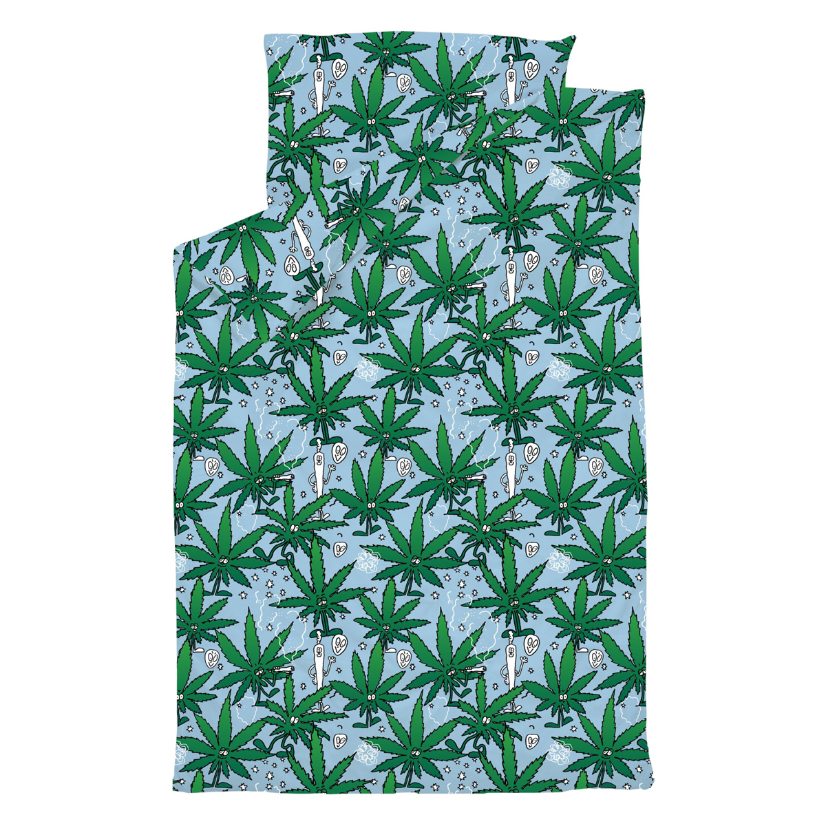 Lousy Livin Bettwäsche "Weedy" Sky Blue