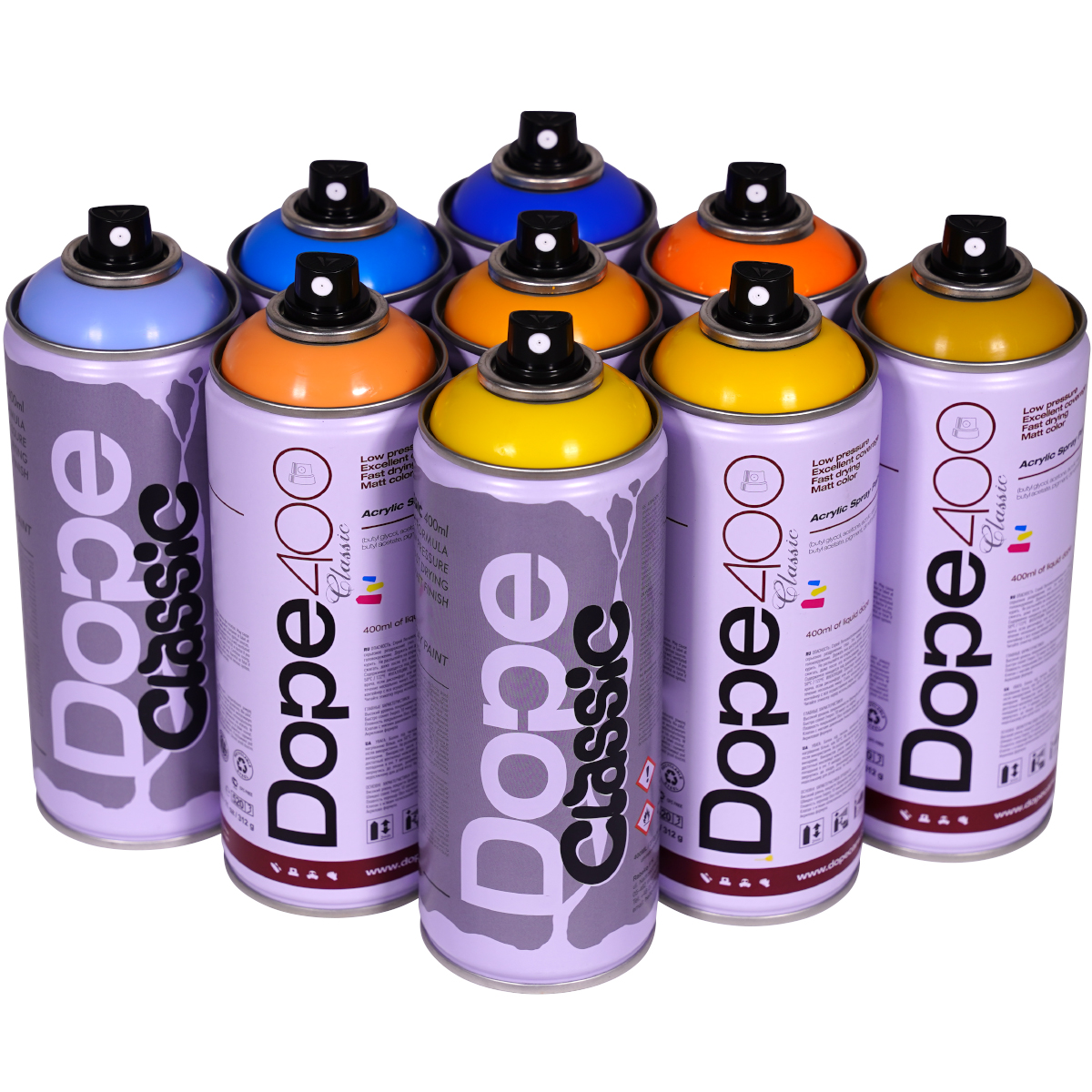 Dope "Classic Paint 9er Paint Box Post Card" (9x400ml)