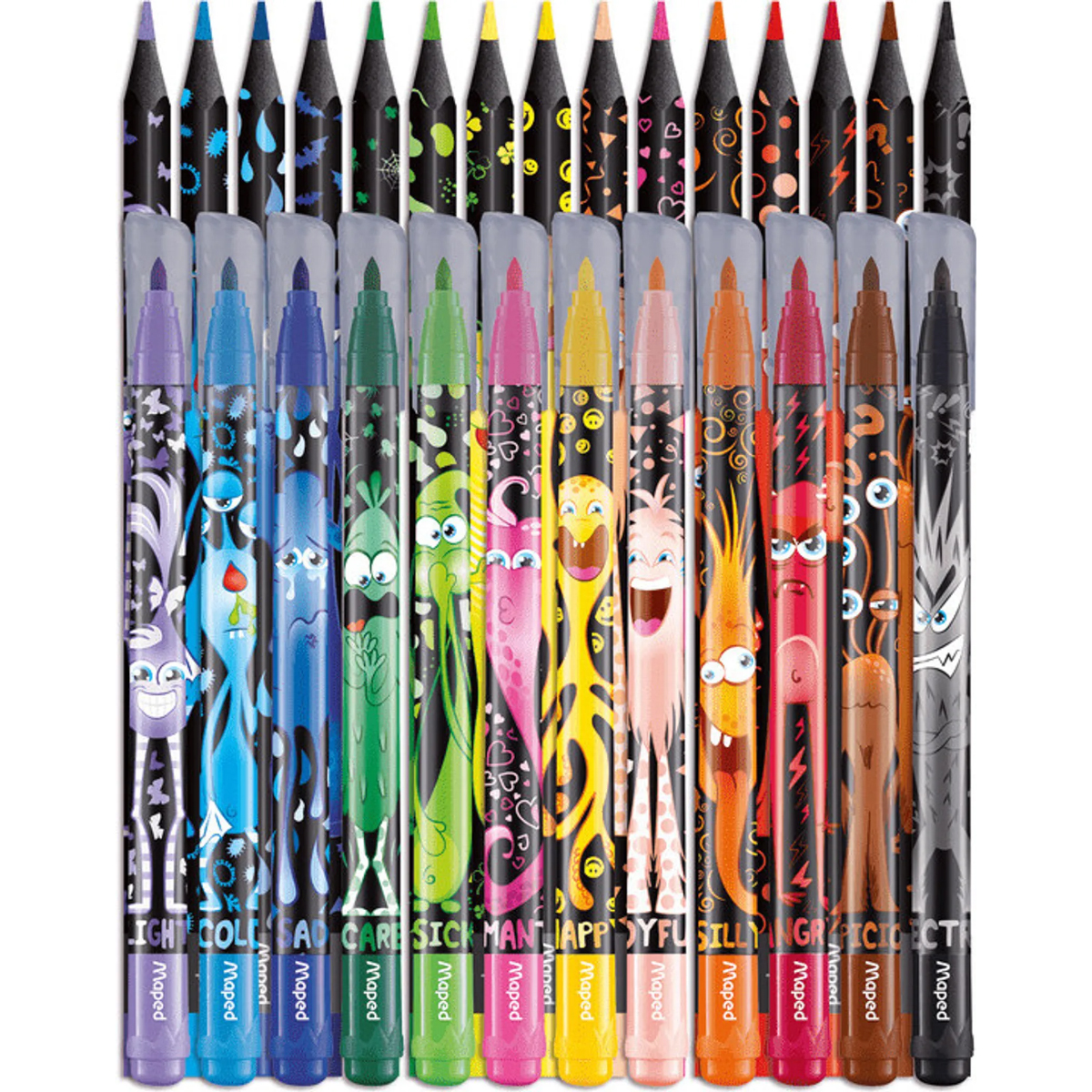 Maped "Color´Peps Monster" Mix 27er Buntstift- und Markerset