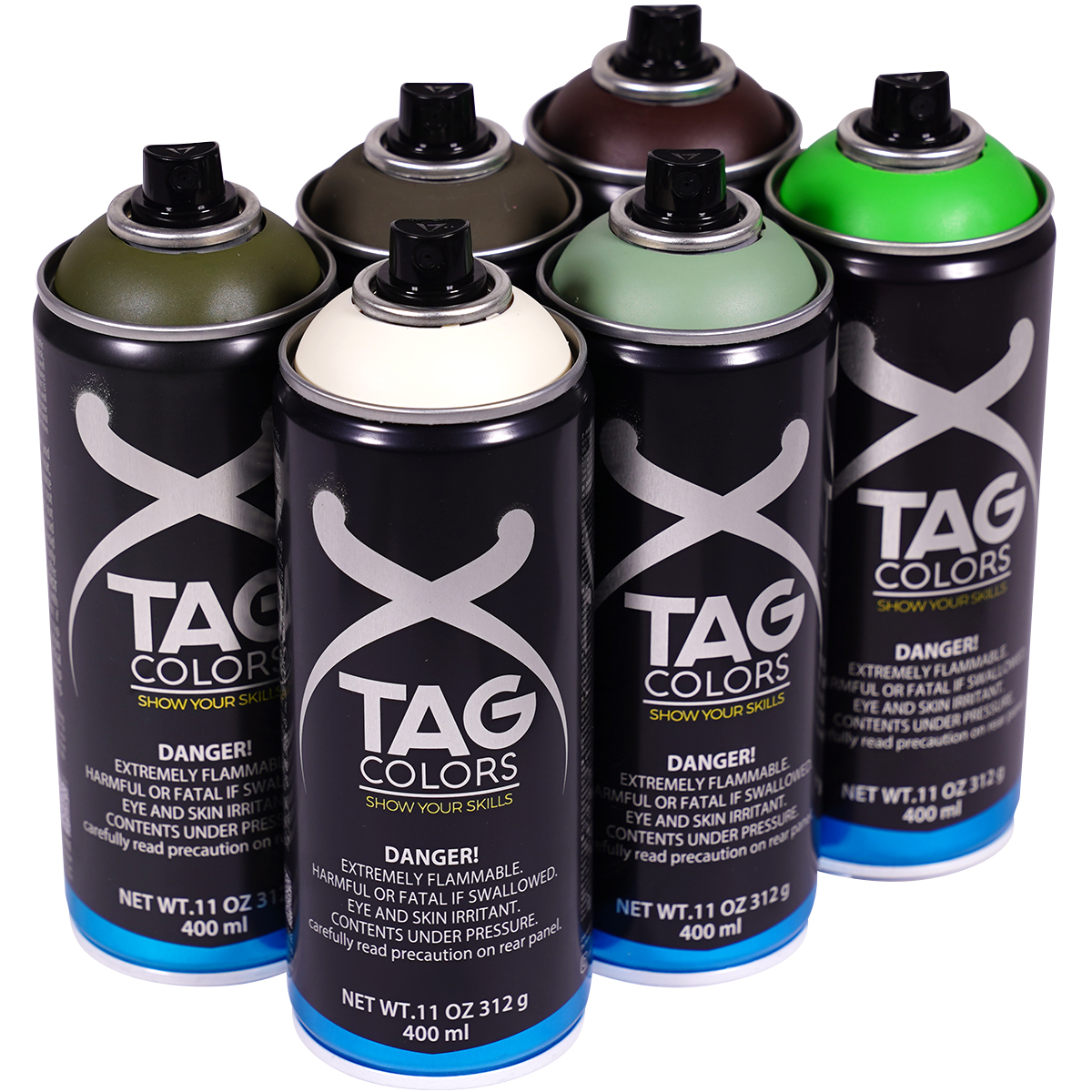 TAG Colors "Show Your Skills - Biohazard Sixpack" (6x400ml)
