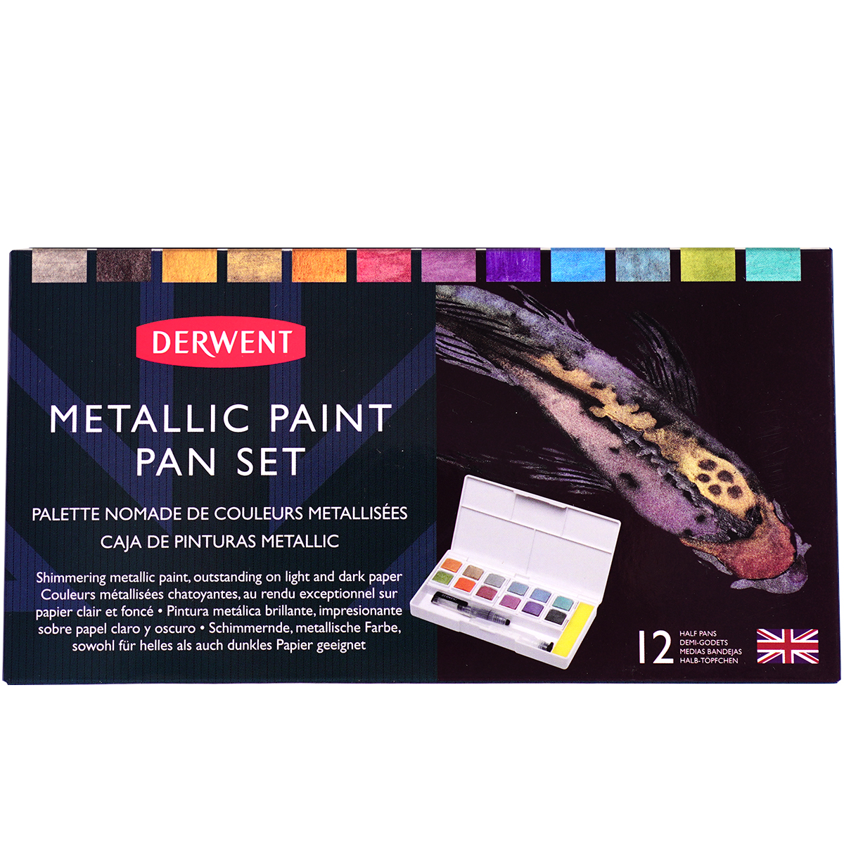 Derwent "Metallic Paint Pan 12er Set"